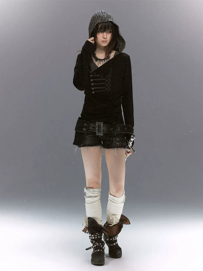 Rope-Knot Hooded Sweatshirt