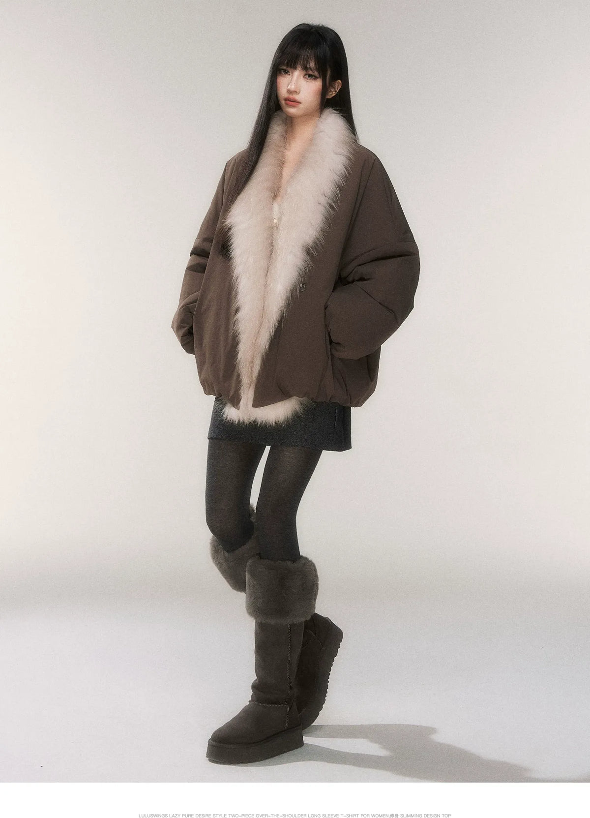 Fox Fur Goose Down Coat