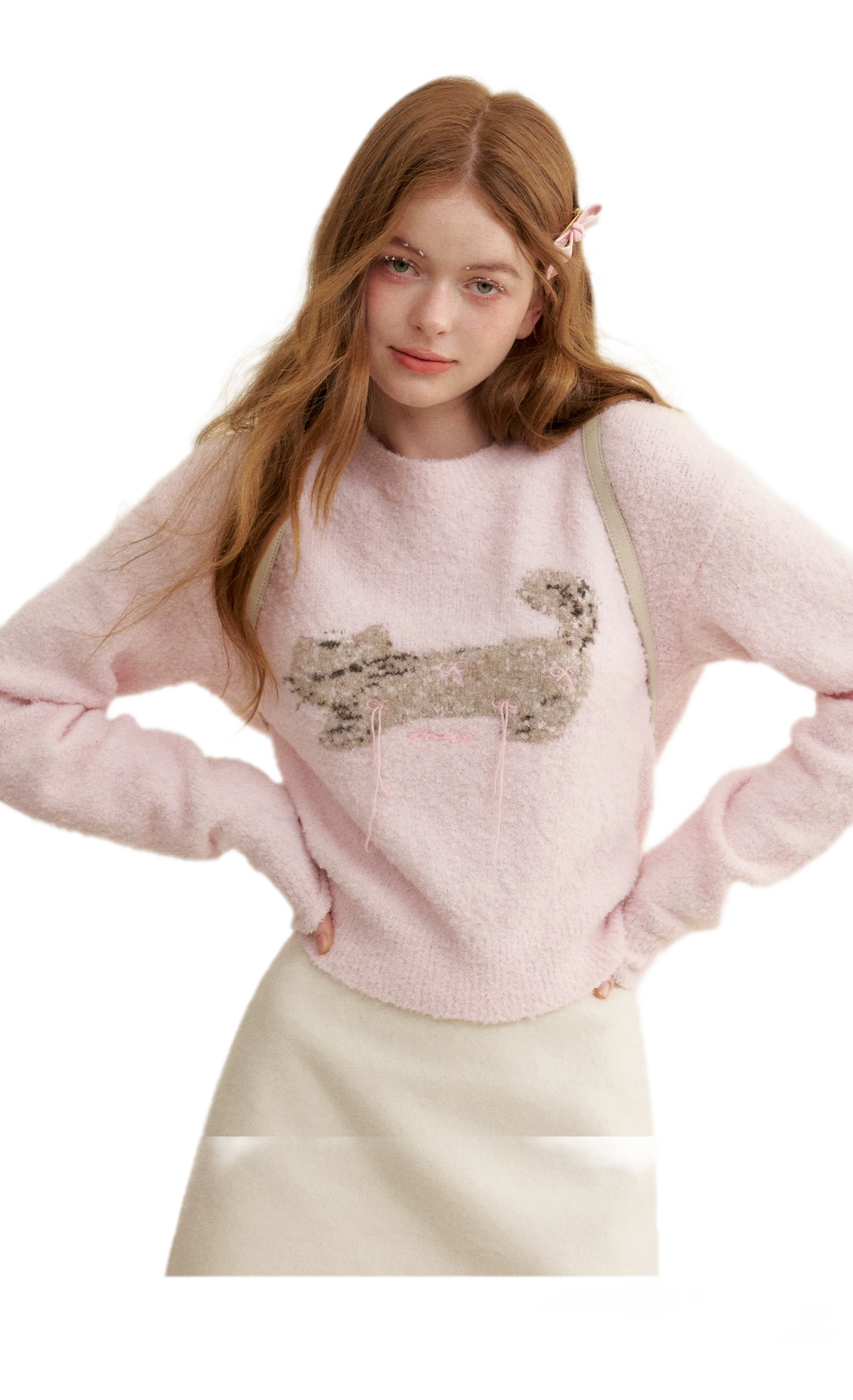 Wool Cat Jacquard Sweater