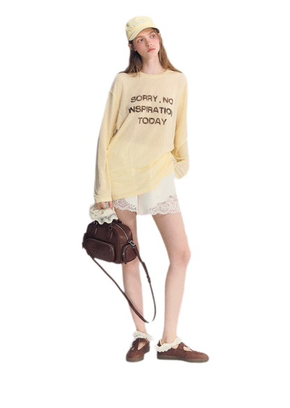 Lyocell Print Long Sleeve Top