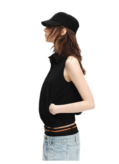 Double-Breasted Cape Vest Coat
