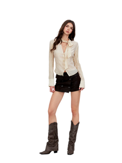 Vintage Utility Belted Mini Skirt