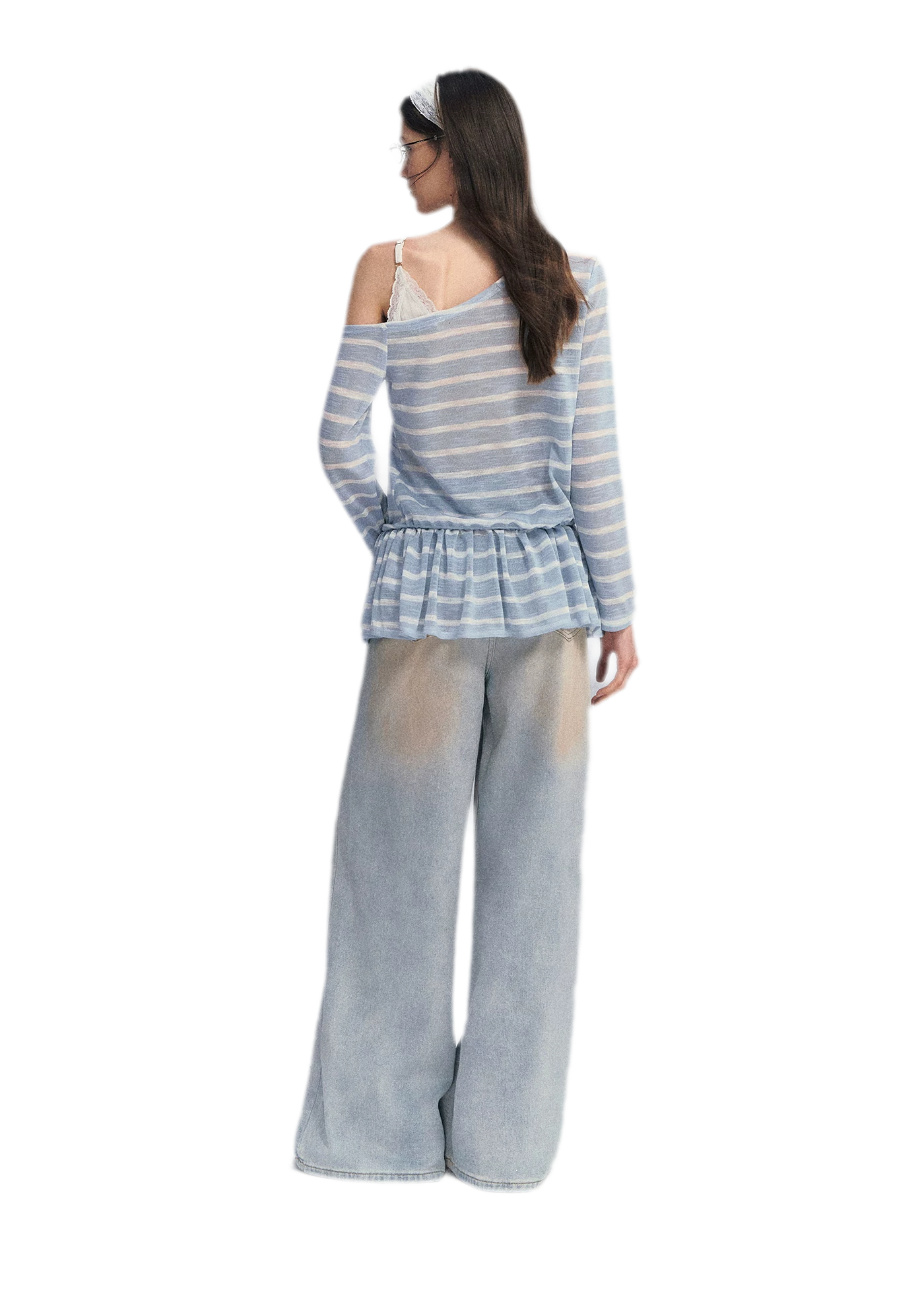 Lace Asymmetric Top