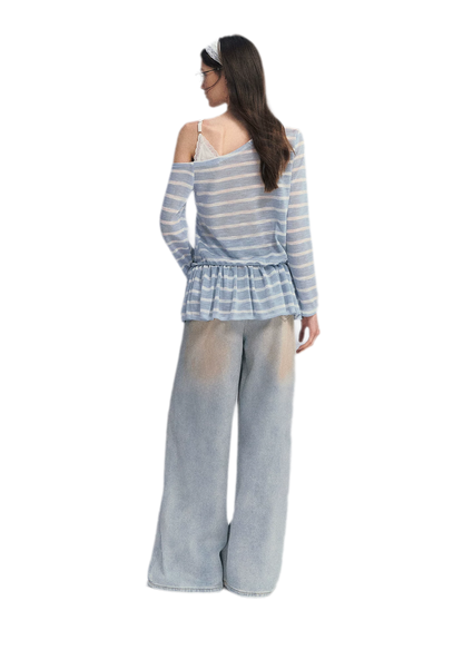 Lace Asymmetric Top