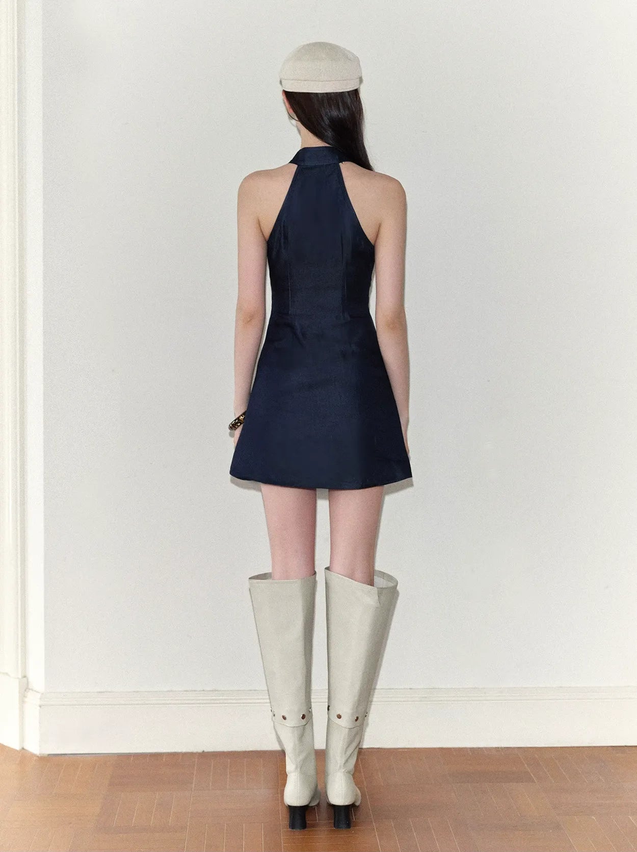 Sleeveless Halter Dress