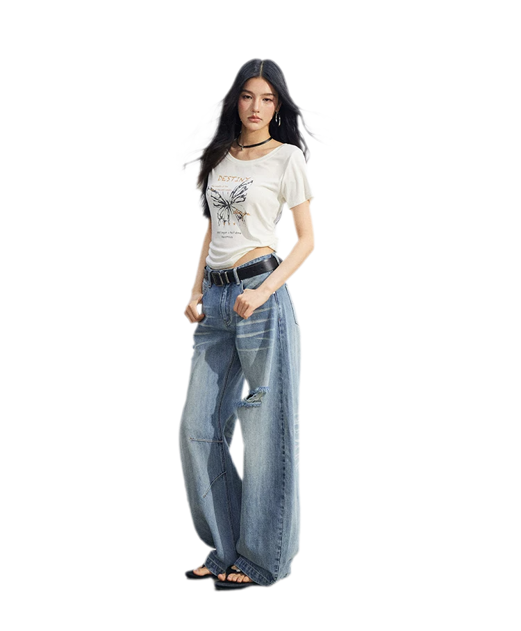 Butterfly Ruched Tee