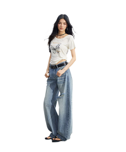 Butterfly Ruched Tee