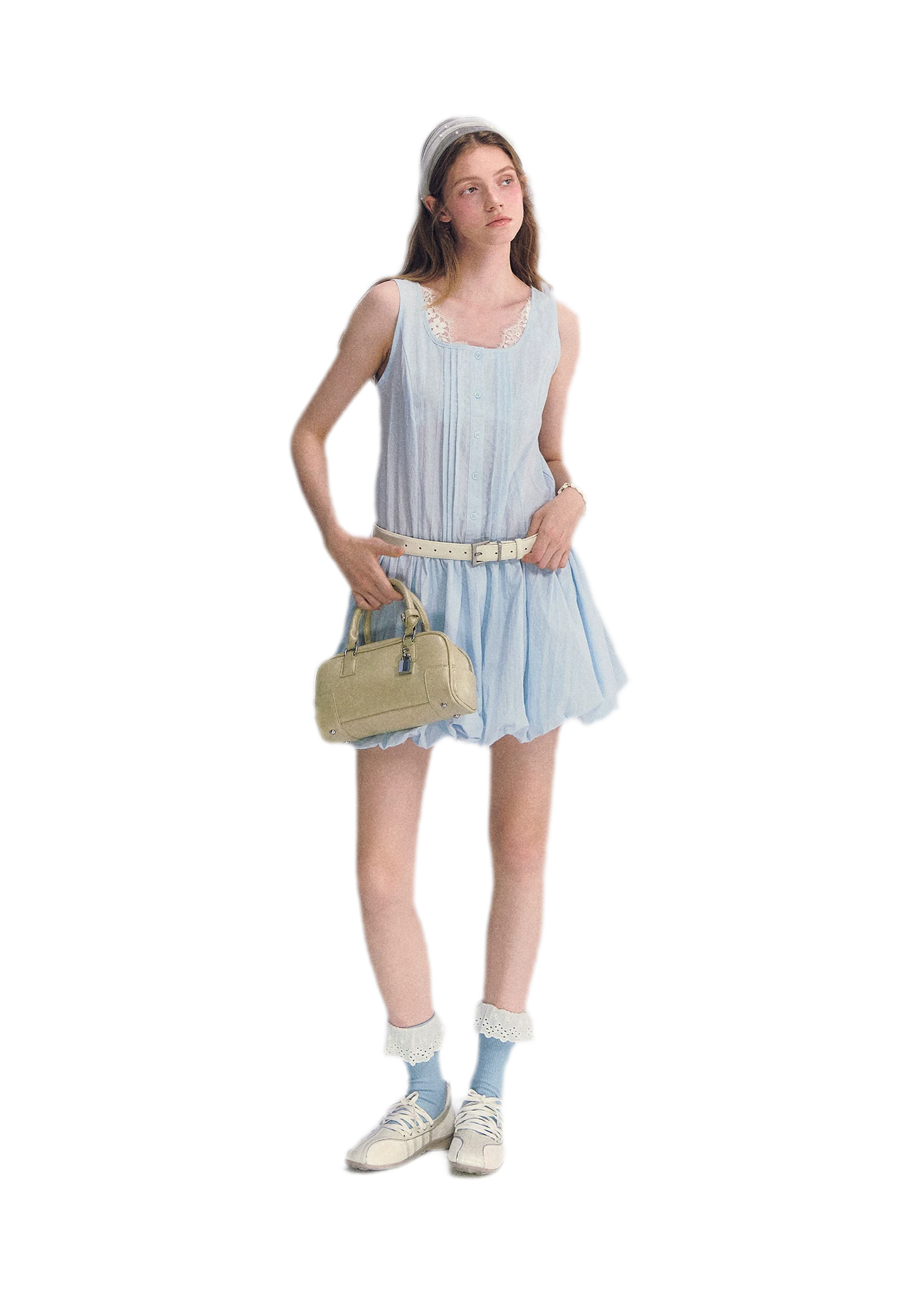 Lace Square Neck Dress