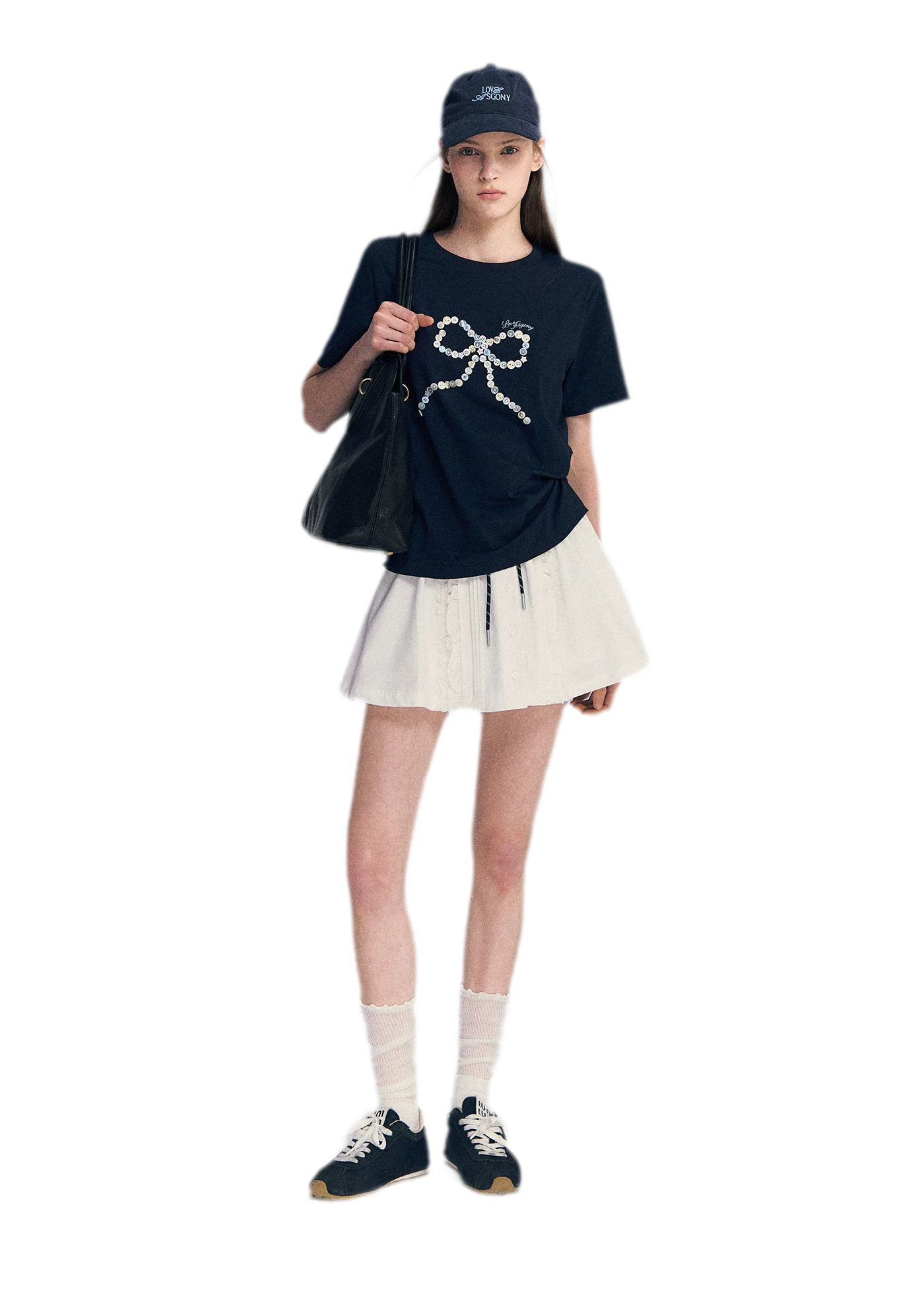 Hand-Sewn Bow T-Shirt