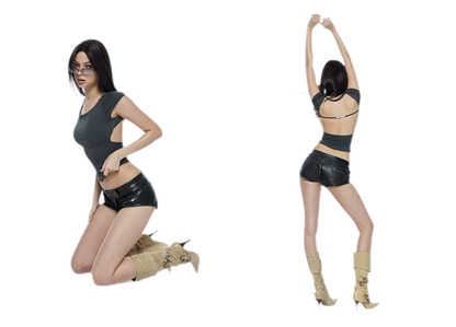 Cutout Backless Slim Tee