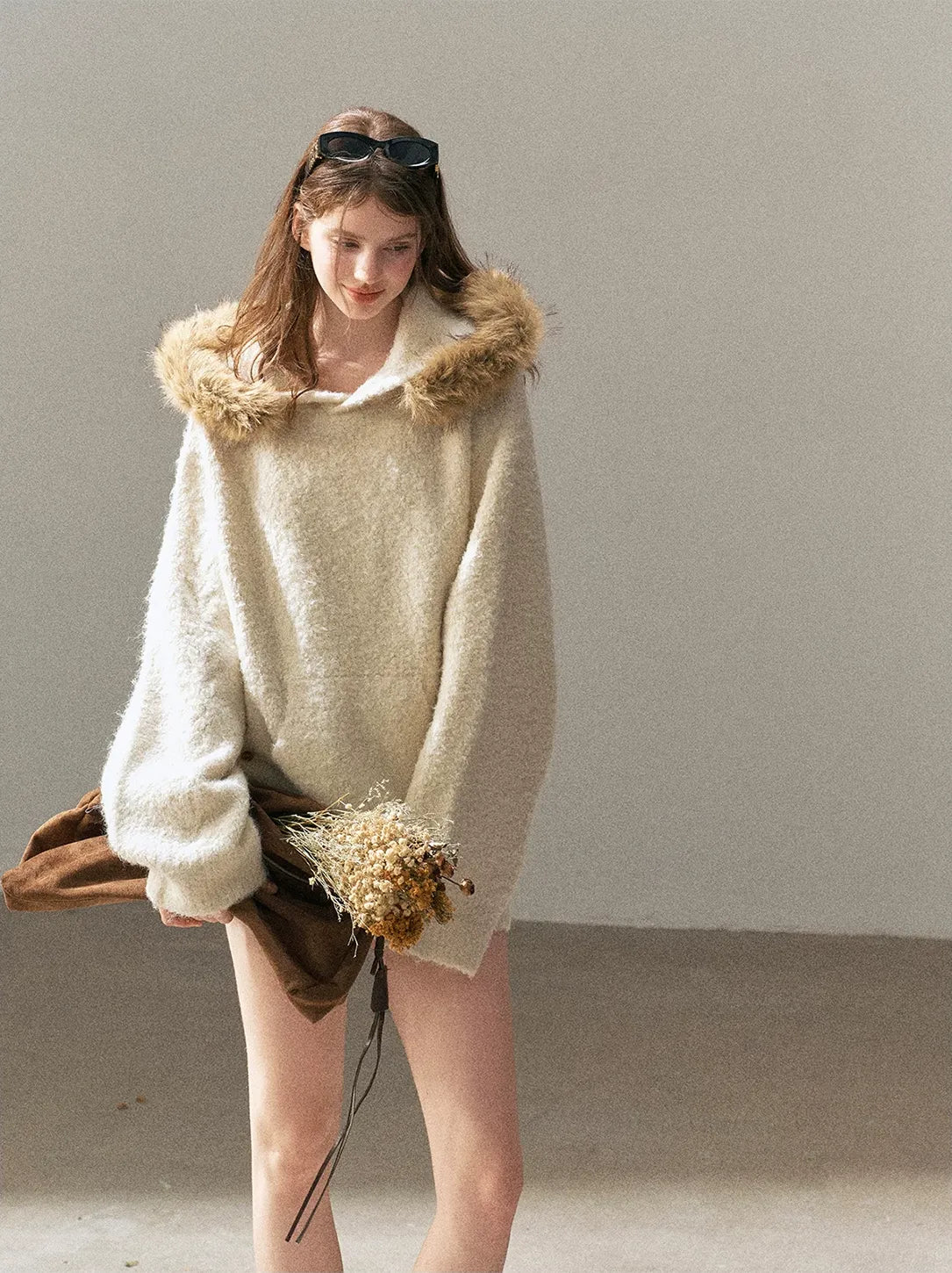 Loop Knit Hooded Set