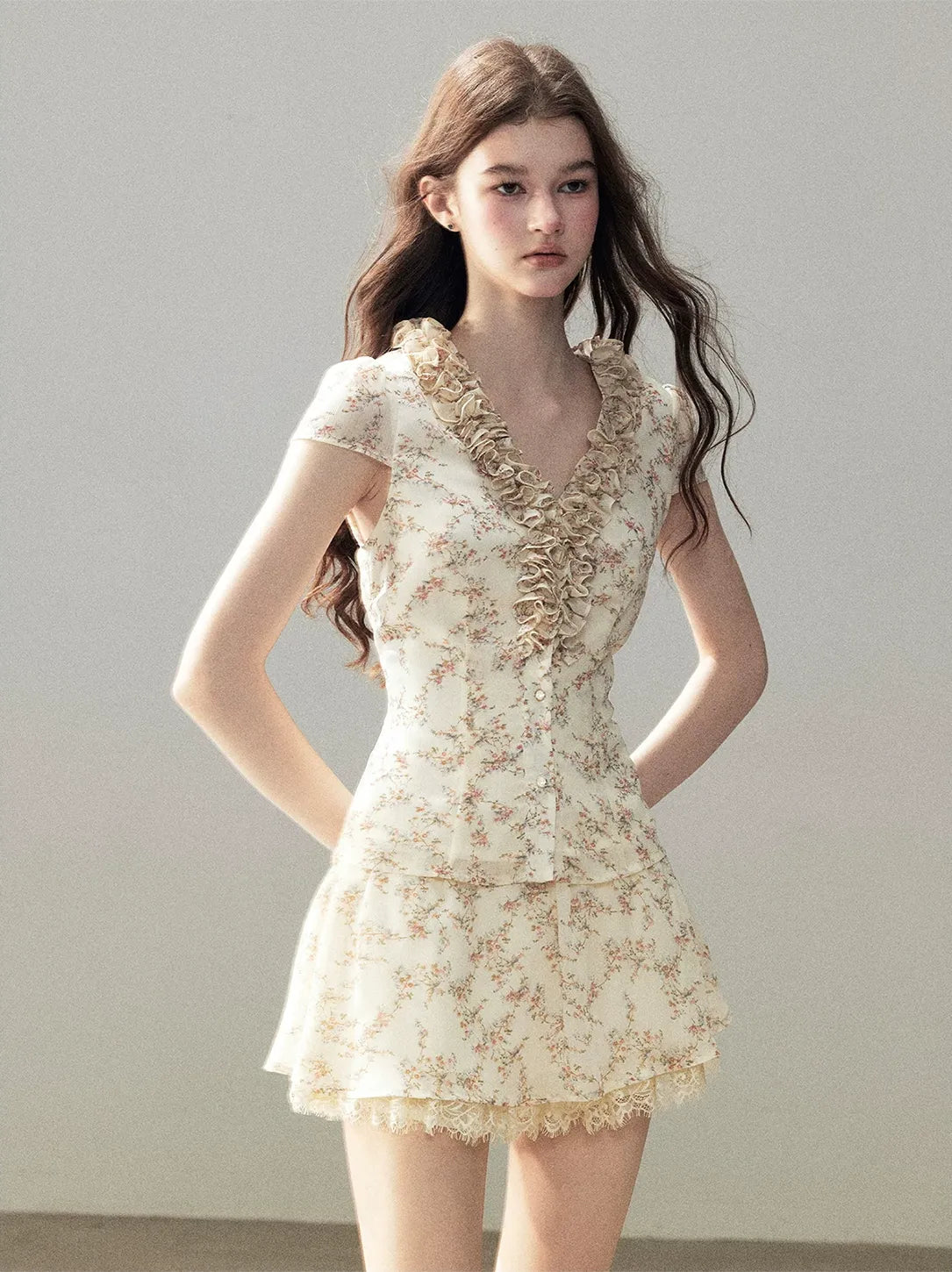 Floral Ruffle Set