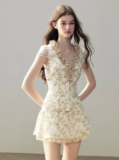 Floral Ruffle Set