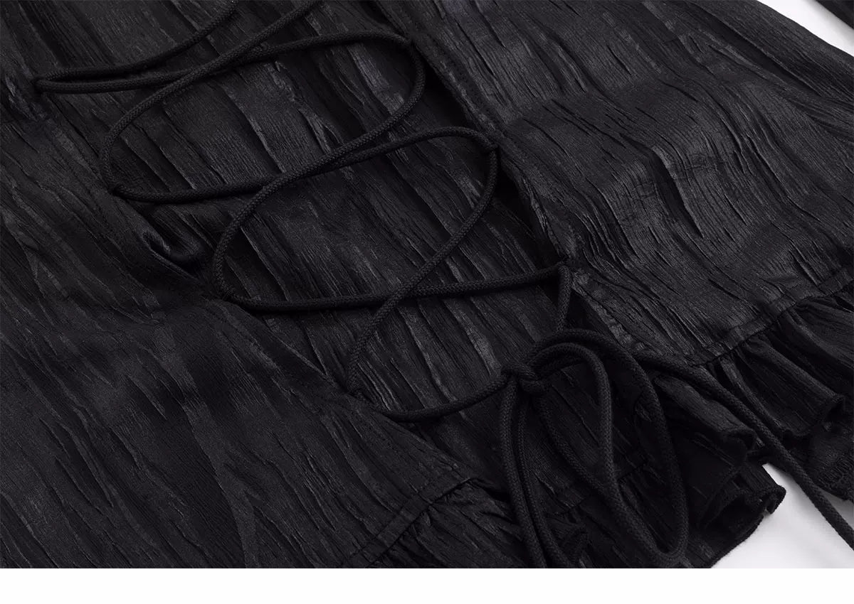 Gothic Ruffled Chiffon Shirt