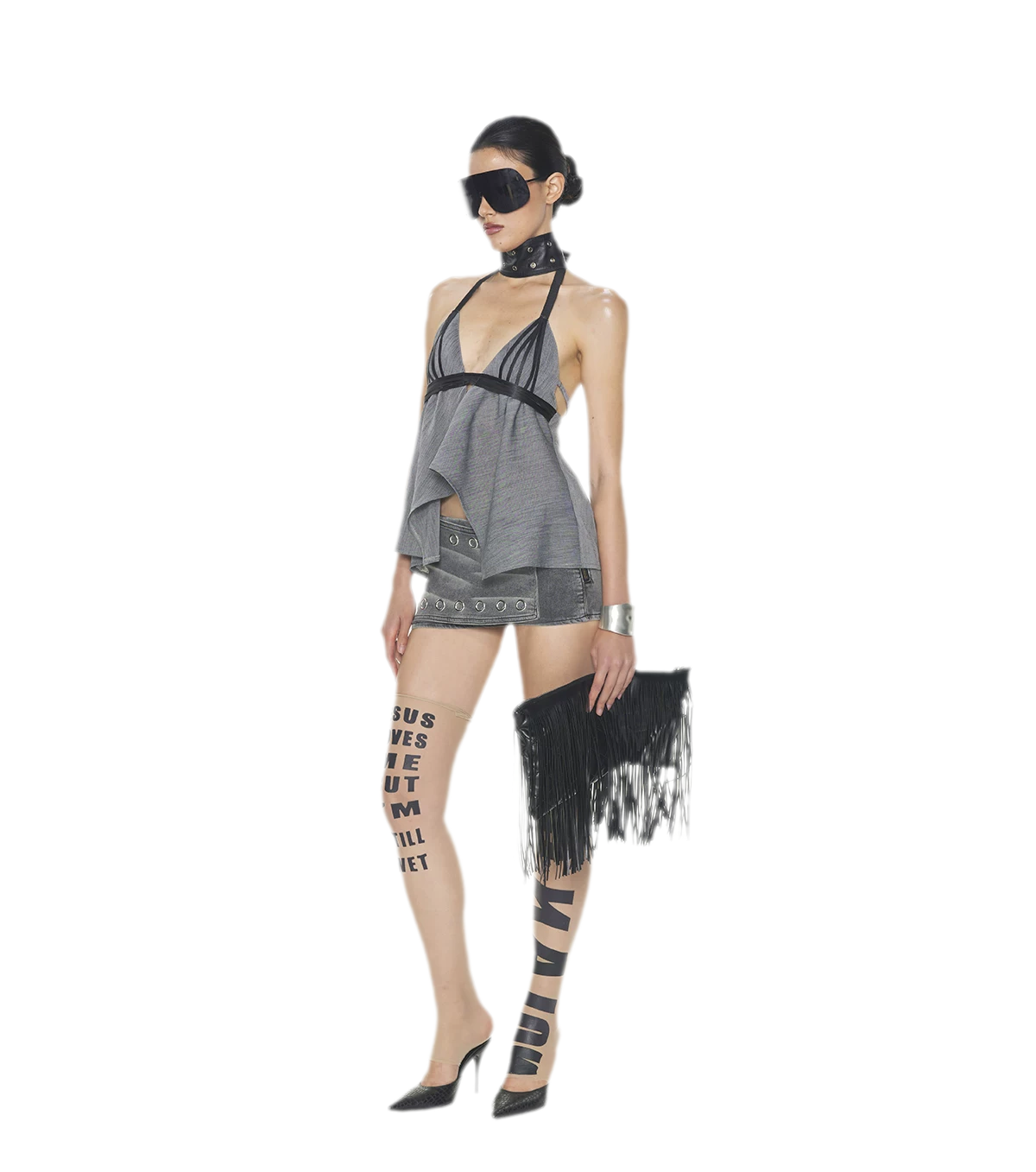 V-Neck Halter Top