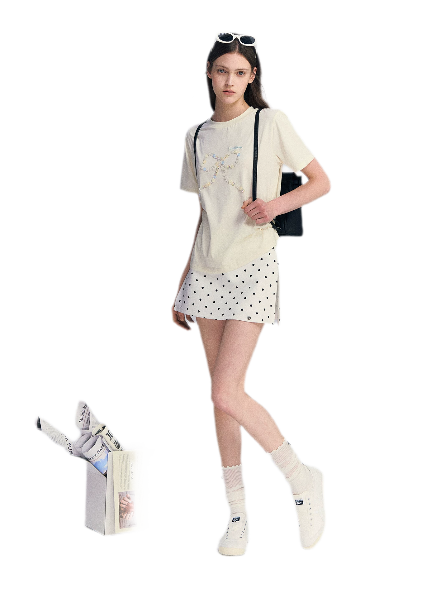 Polka Dot A-line Skort