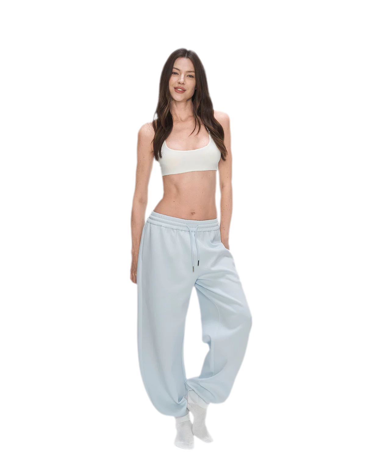 Air Cotton Wide-Leg Sweatpants