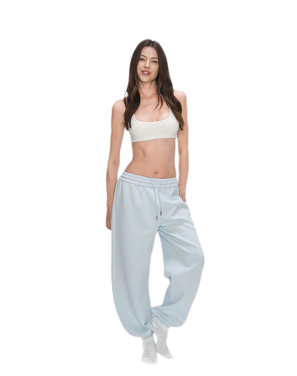 Air Cotton Wide-Leg Sweatpants