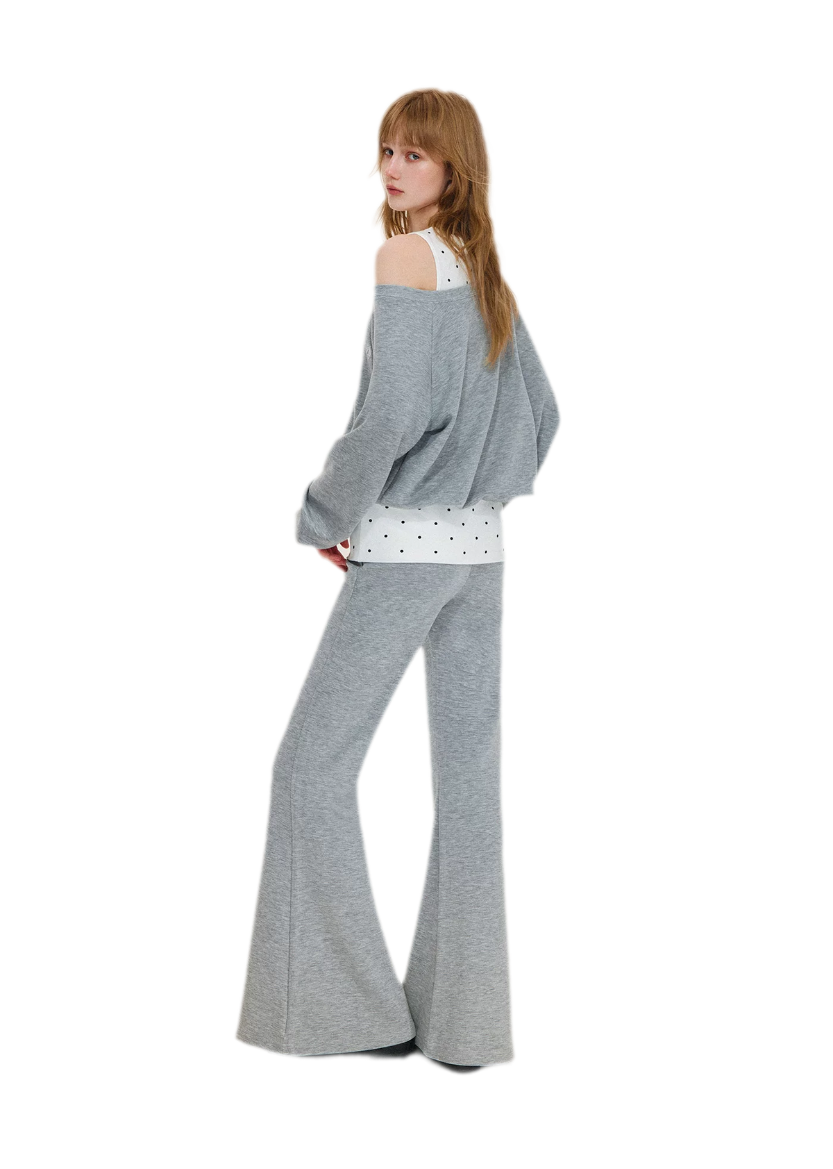 Polka Dot Asymmetrical Layered Set