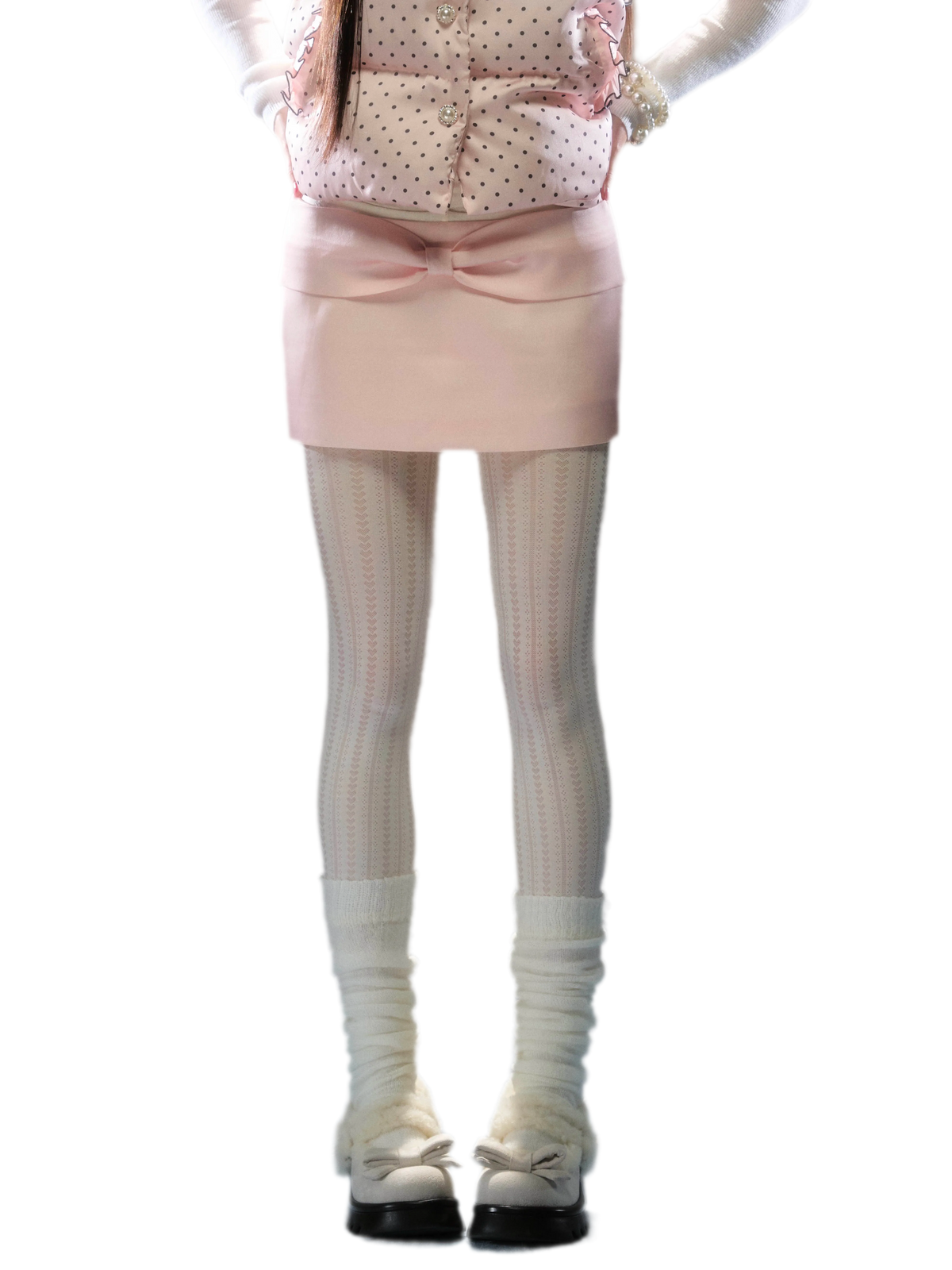 Polka Dot Satin Padded Set