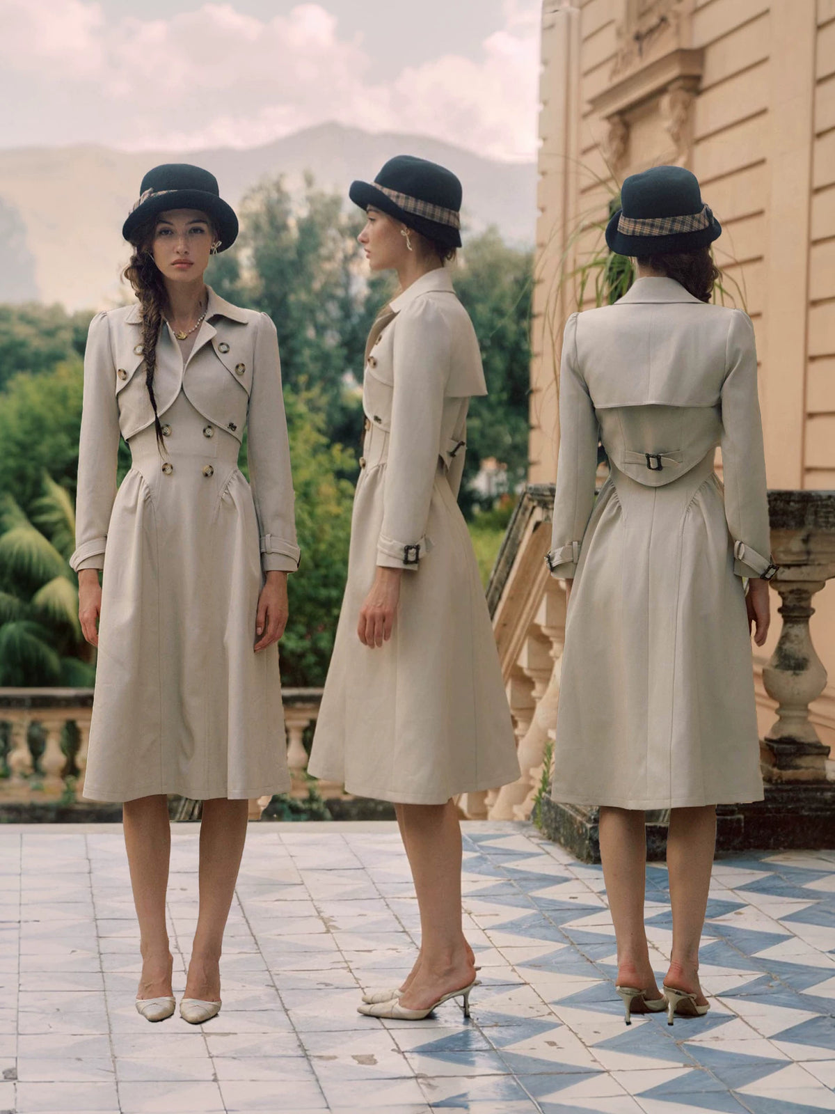 Structured Vintage Jacket Dress Set