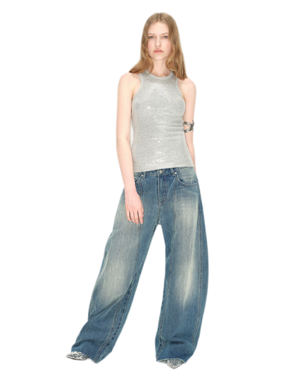 Vintage Washed Lightning Jeans
