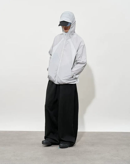 Lightweight Colorblock Hooded Jacket