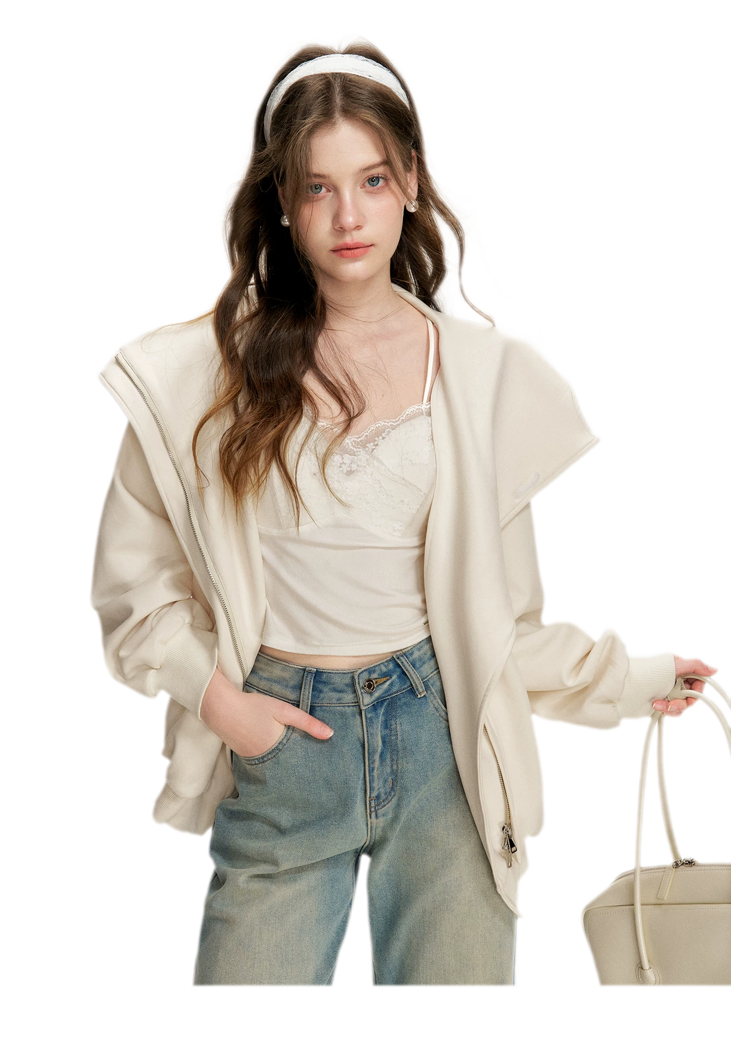 Blokette Hooded Zip Hoodie