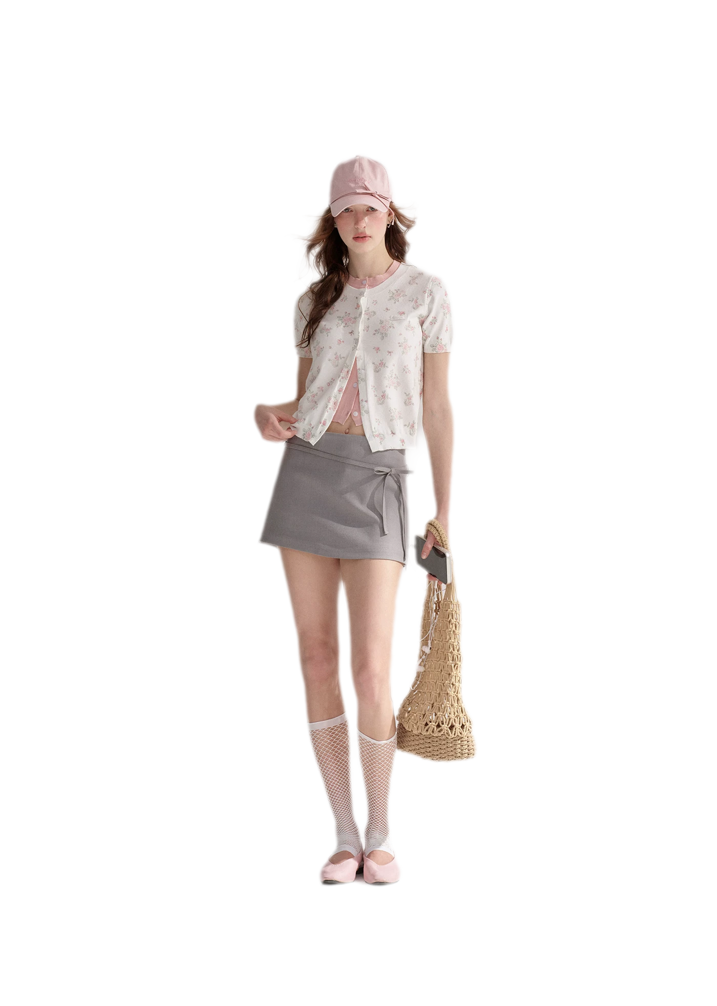 Contrast Faux Layer Knit Tee