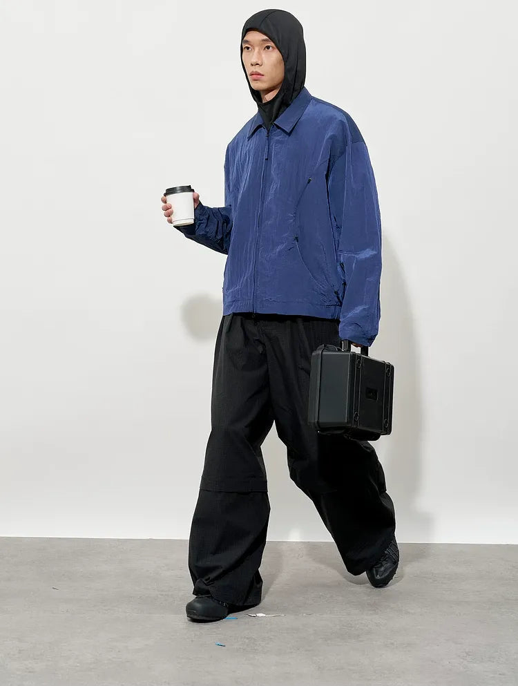 Textured Curved Panel Jacket