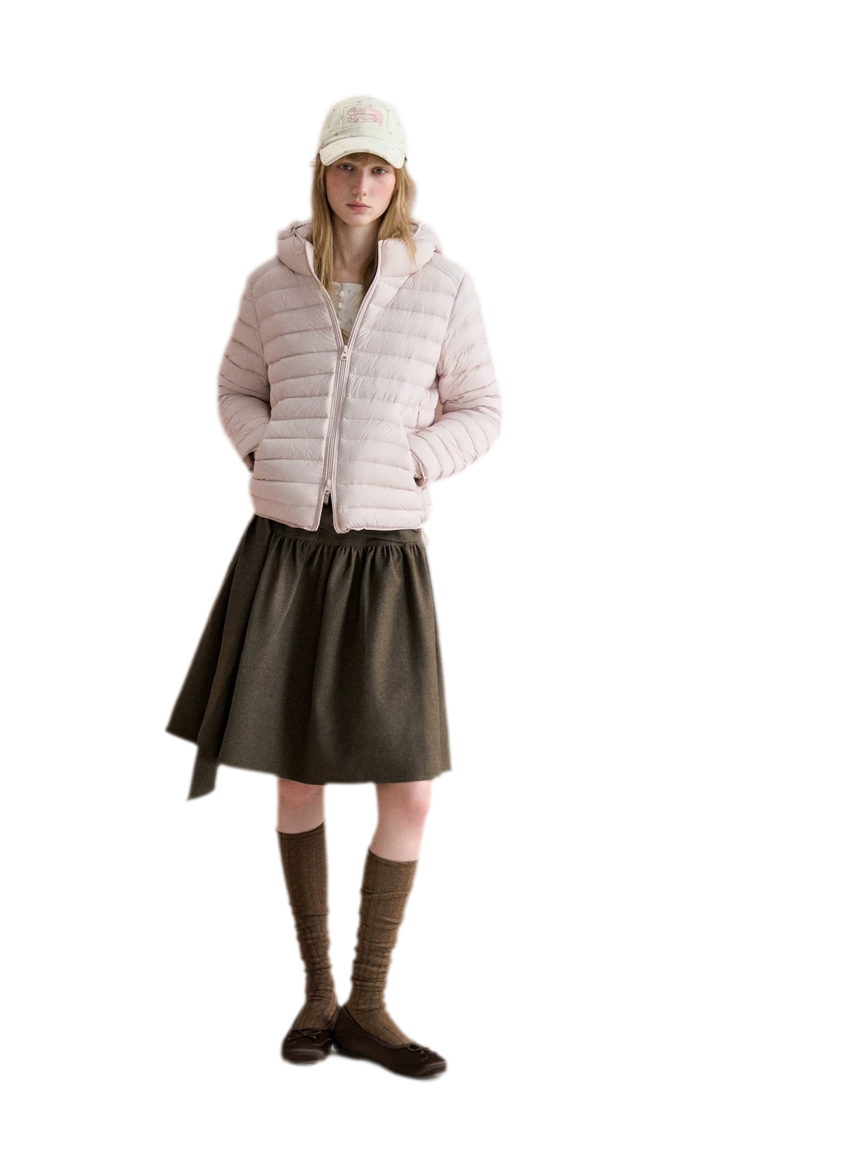 Lightweight Quilted Hooded Down Jacket