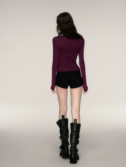 Soft Fitted Layered Top Set