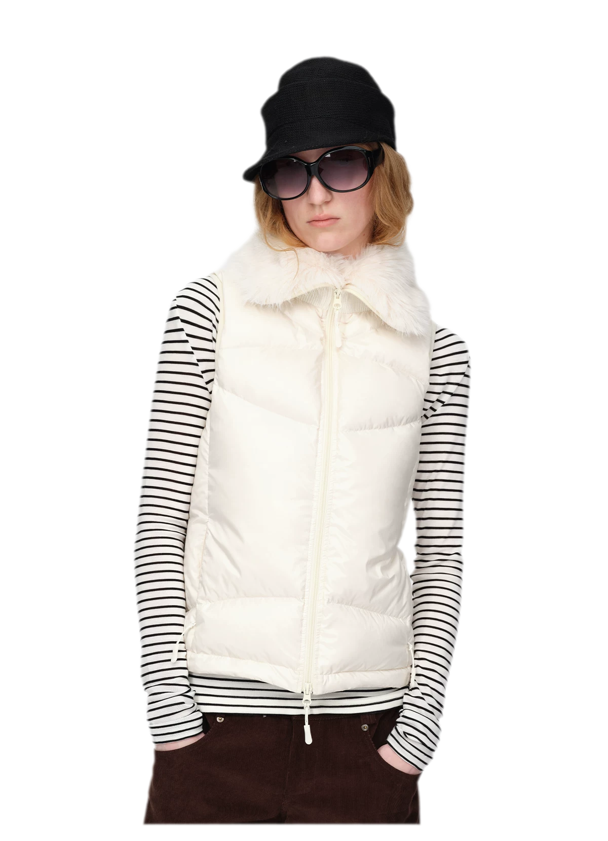 Gilet matelassé en duvet brillant