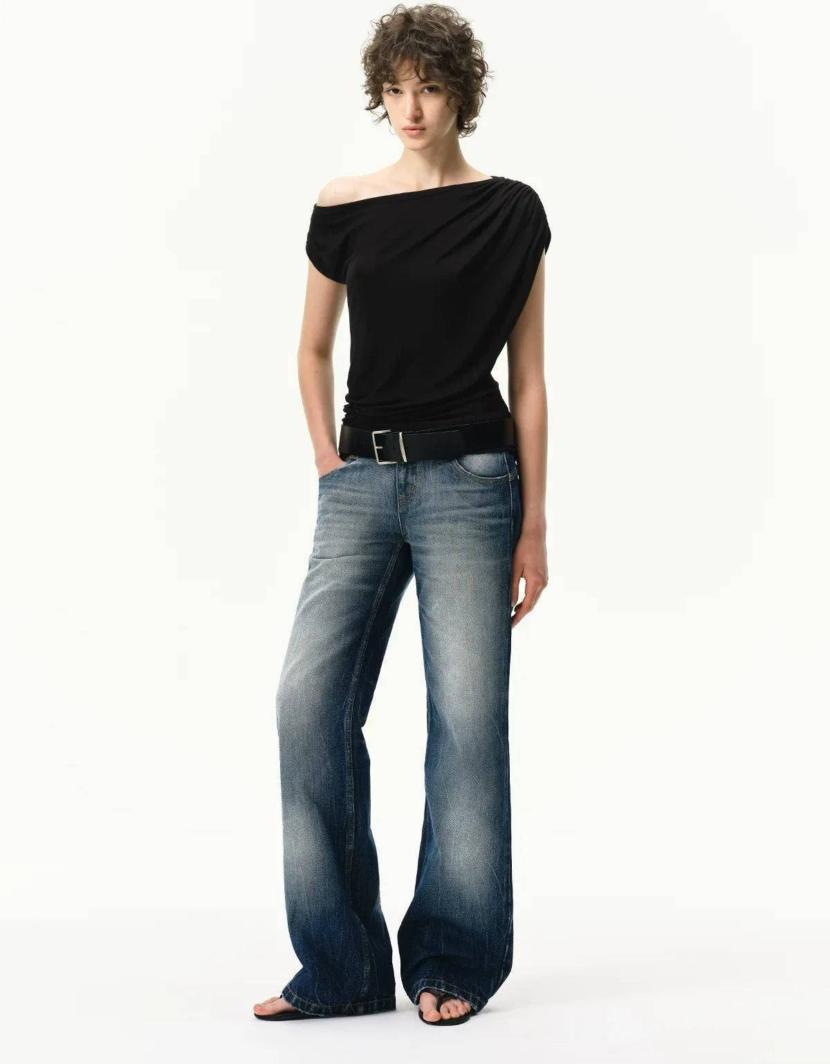 Low-Rise Straight Jeans