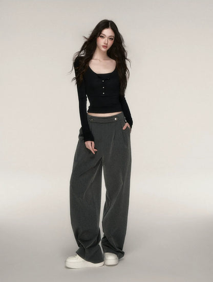 Napoleon Wide-Leg Suit Trousers
