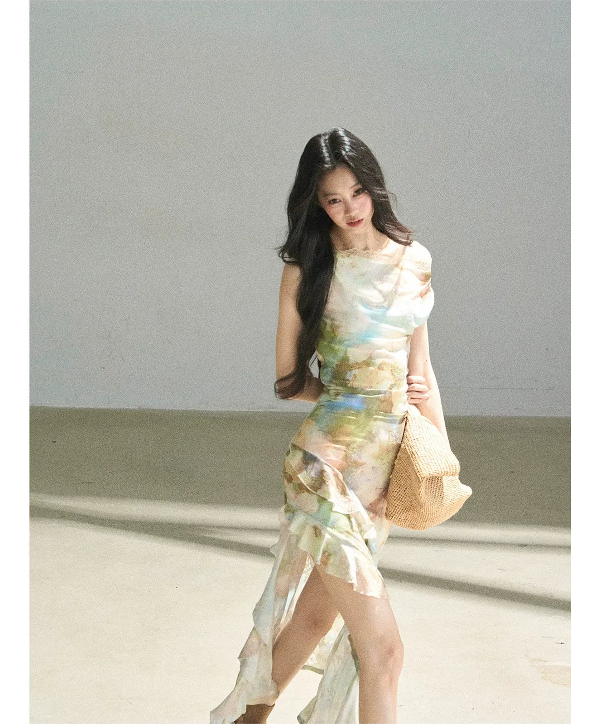Floral Off-Shoulder Maxi Dress