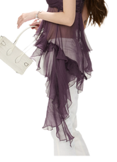 CYNR Misty Chiffon Ruffle Cami – view 13