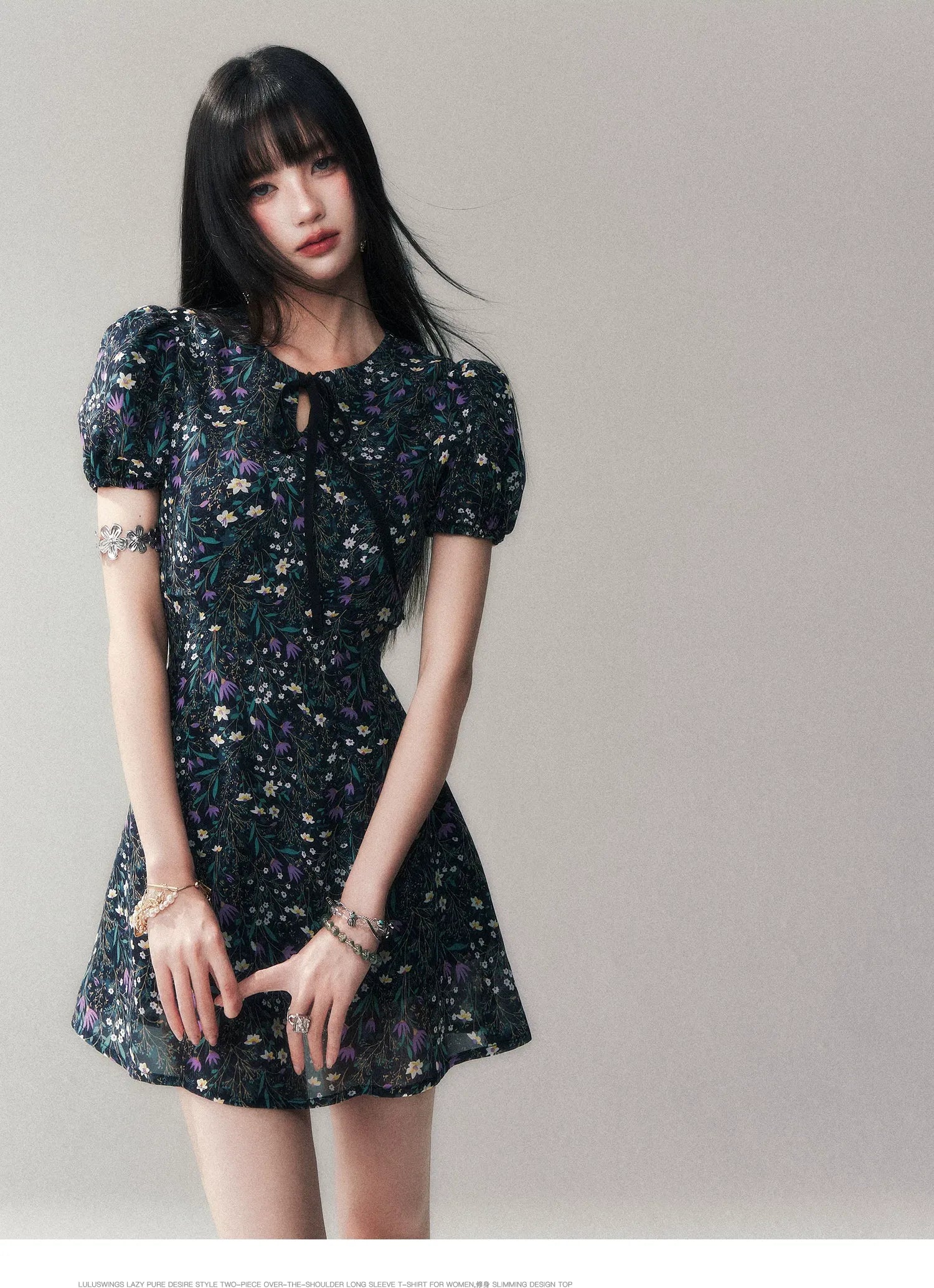 Ink Lily Vintage Mini dress