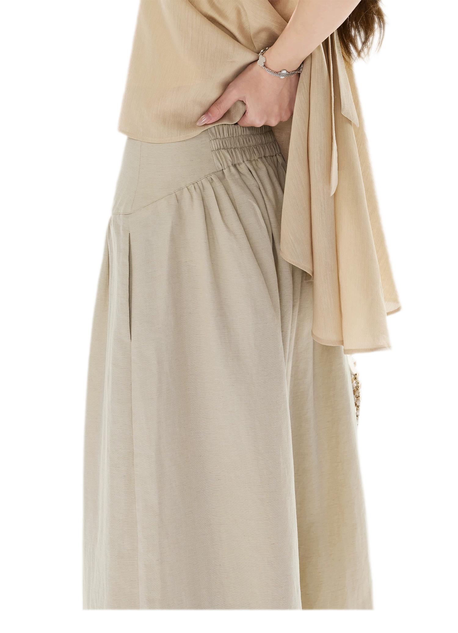 Linen Wide-Leg Pants