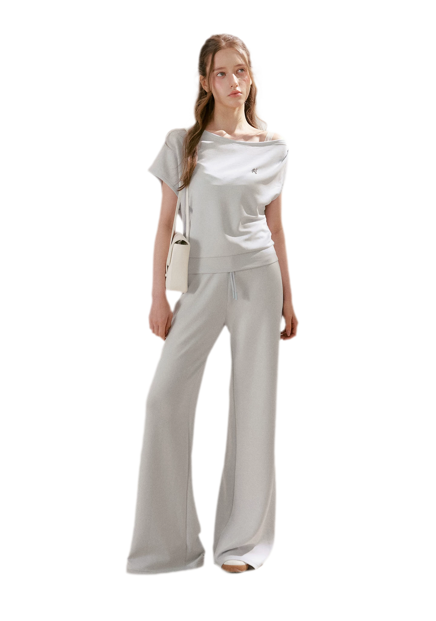 Airy Layered Lace Drawstring Pants