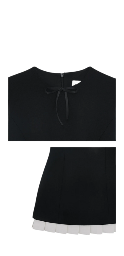 Ruffle Waist Fitted Dress