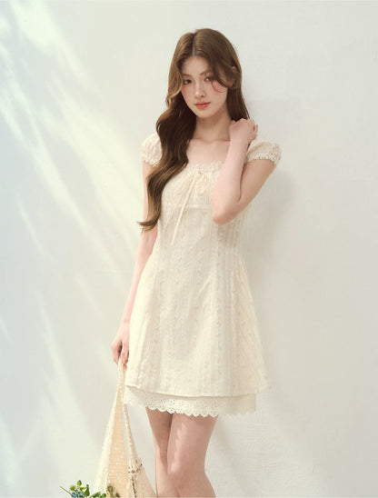 Seine Holiday Floral Dress