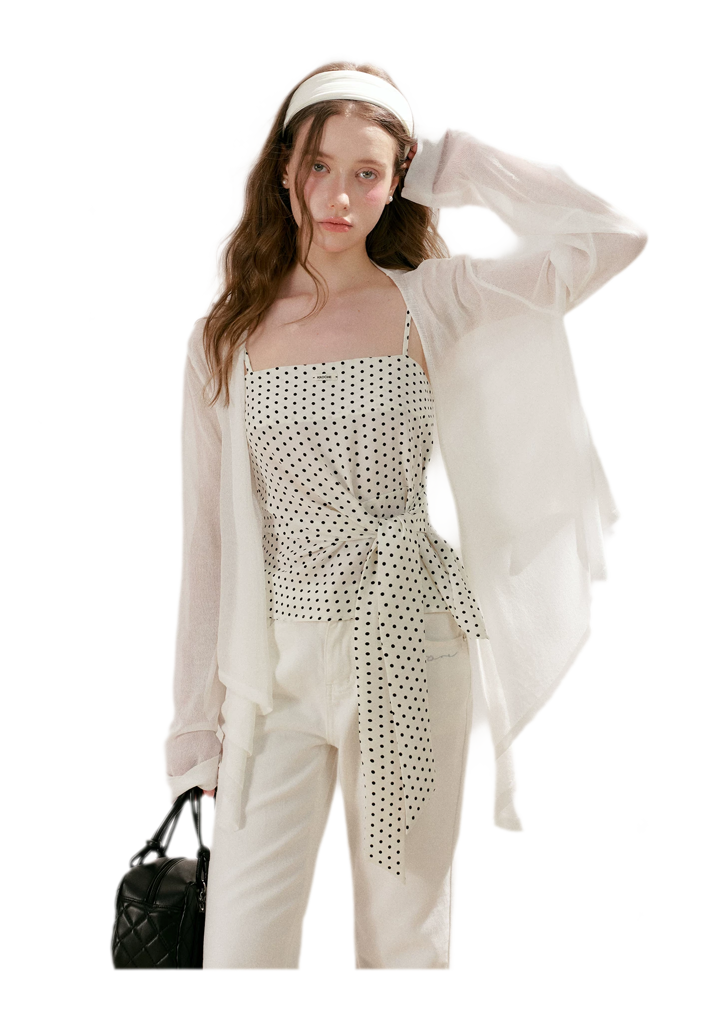 Airy Layered Short Knit Cardigan