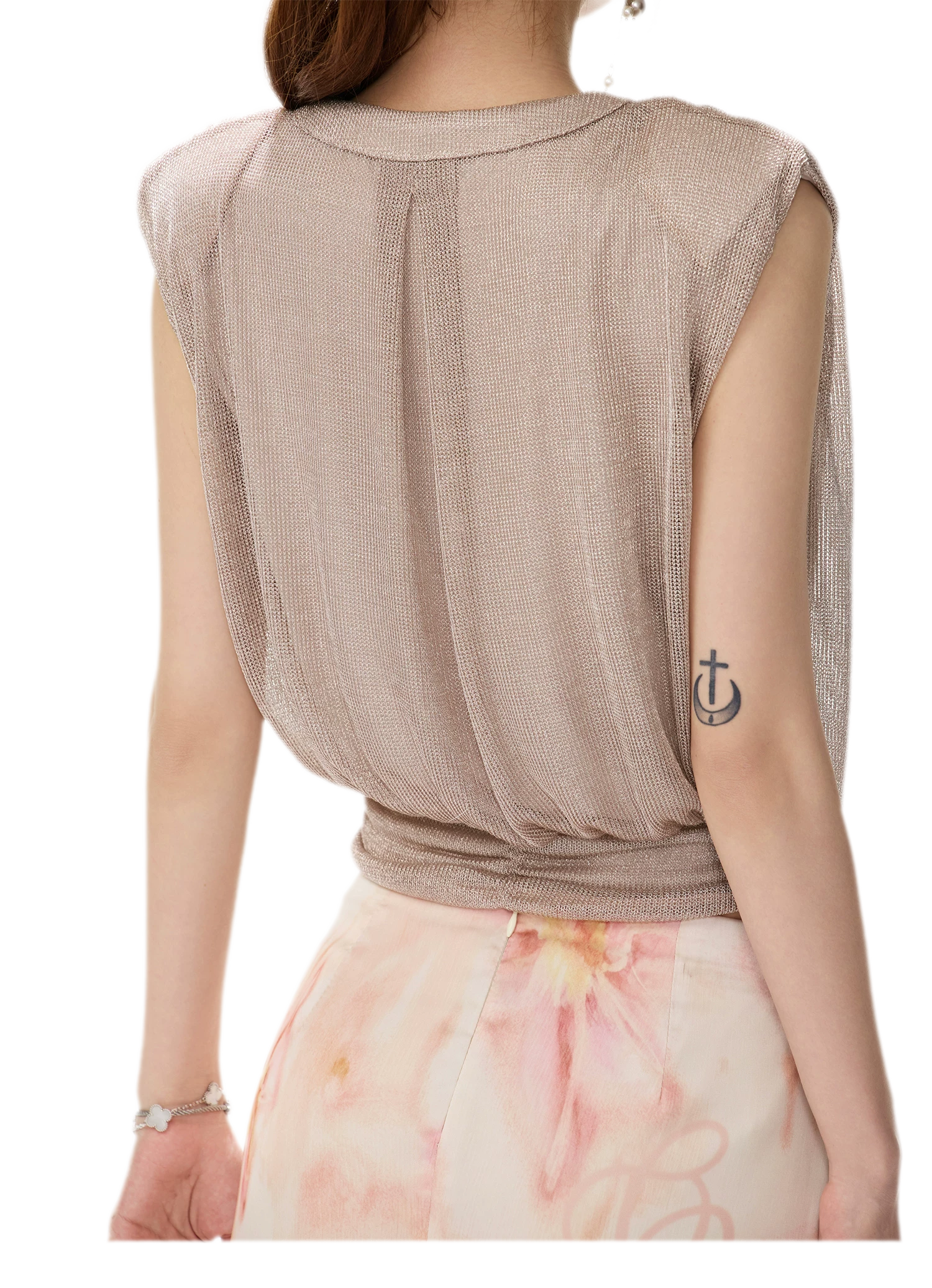 Shimmer Knit Twist Top