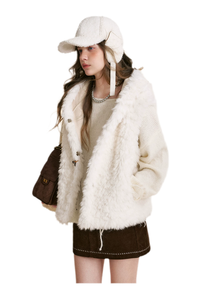 Bear Fleece Hooded Vest
