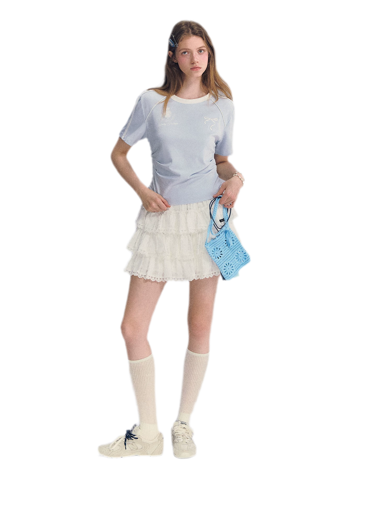 Embroidered Crop T-shirt