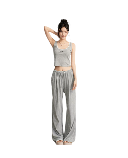 Striped U-Neck Set
