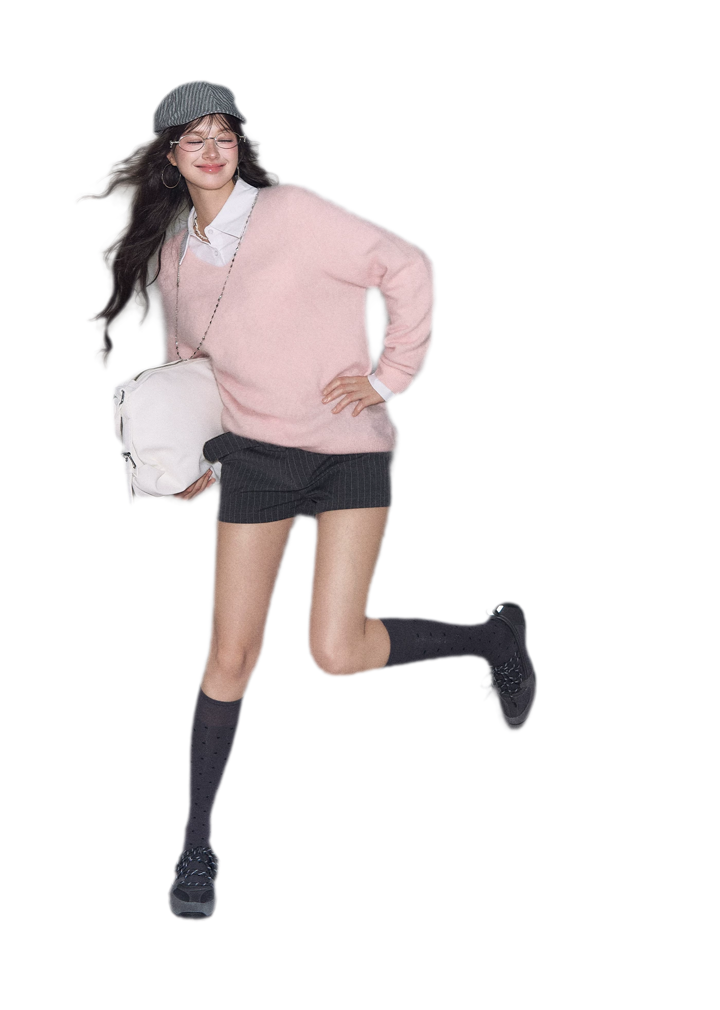 Brushed V-Neck Wool Sweater
