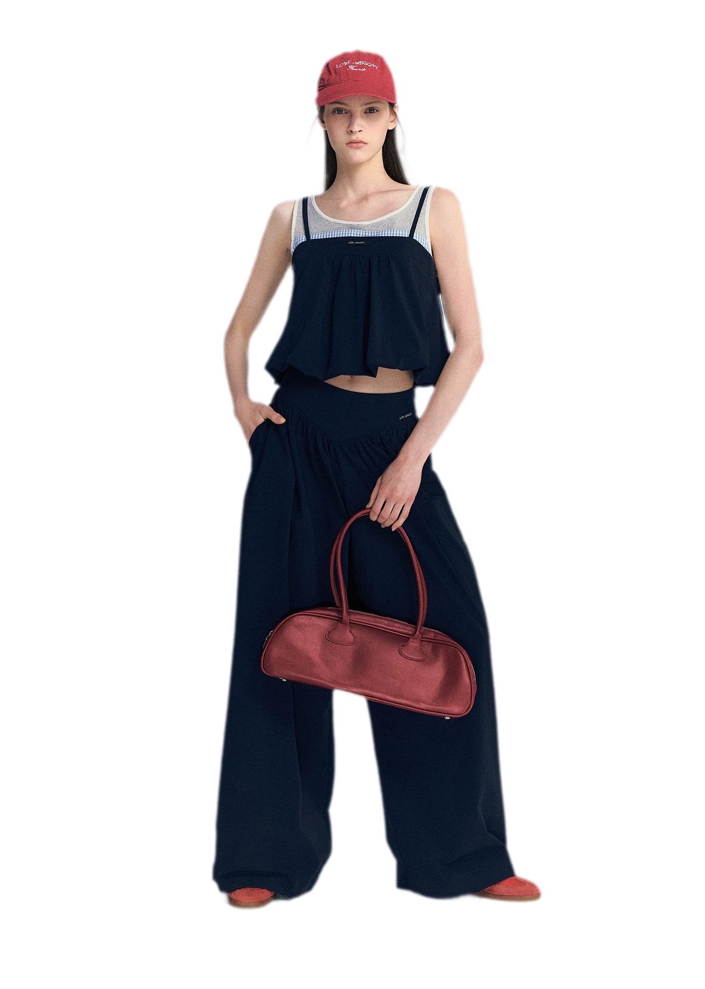 Contrast Faux Layered Set