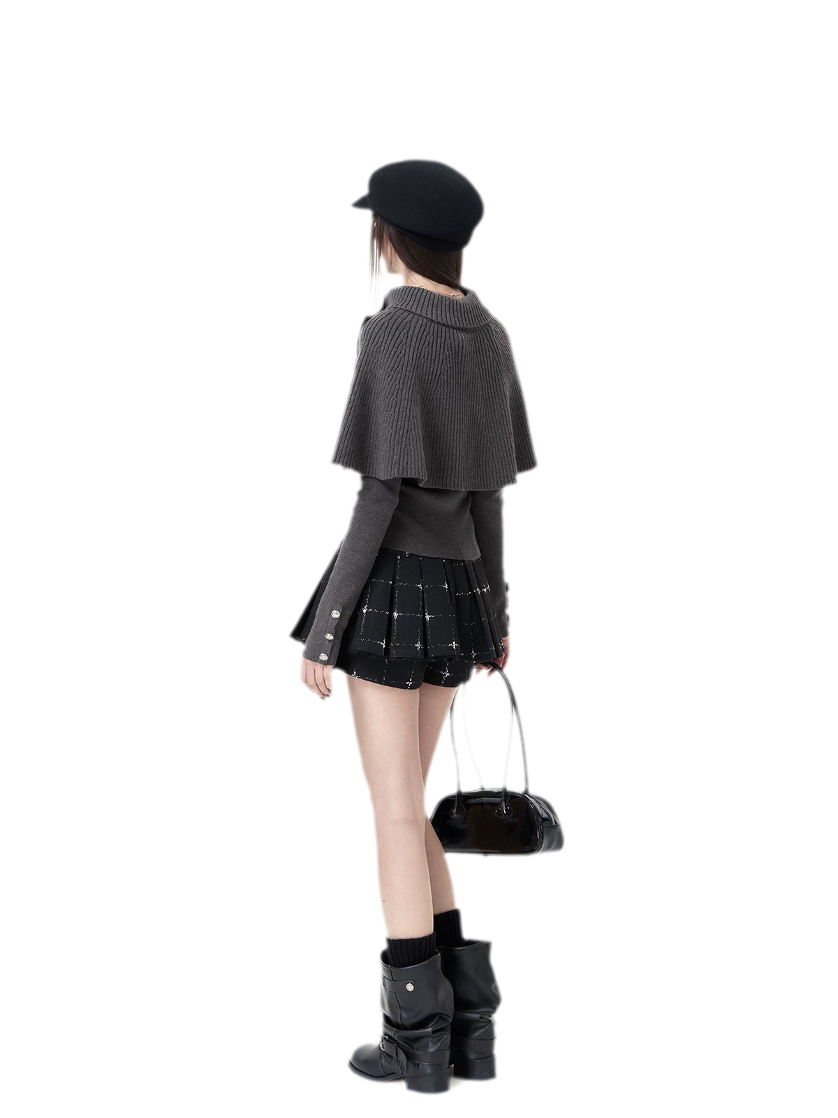 Stretch-Strick-Cape-Set